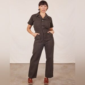 Big Bud Press Short Sleeve Brown Jumpsuit